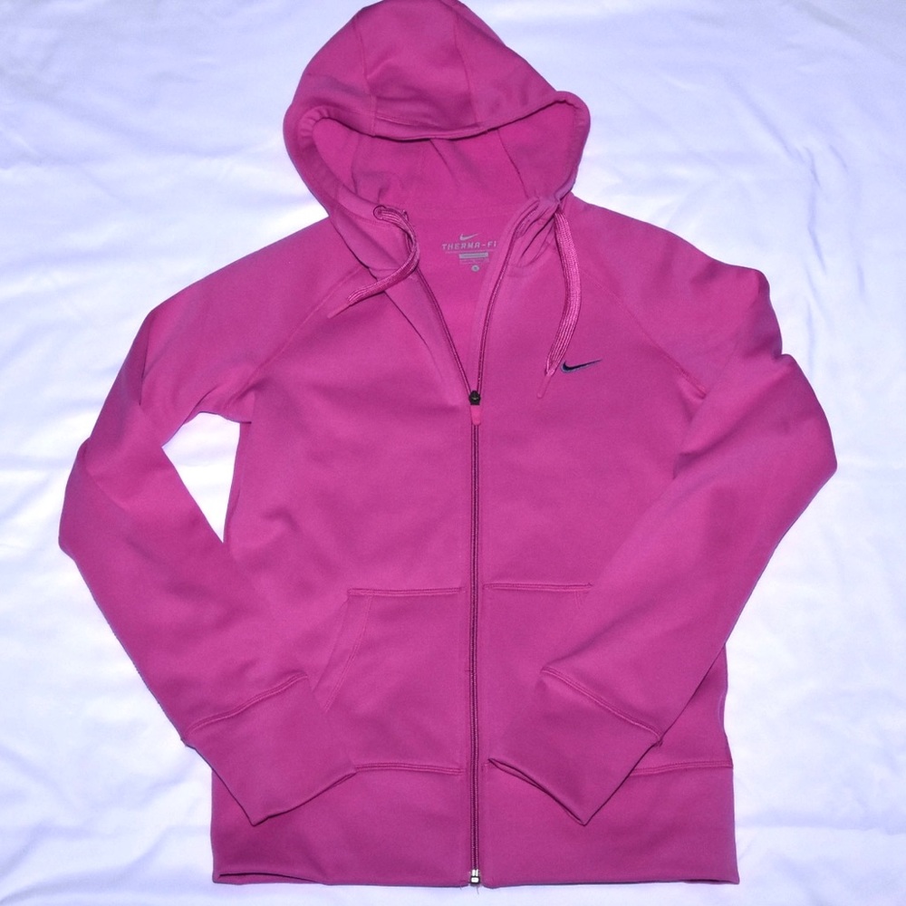 Women’s Nike Sweatjacket XS Thumb hole in sleeve, pink